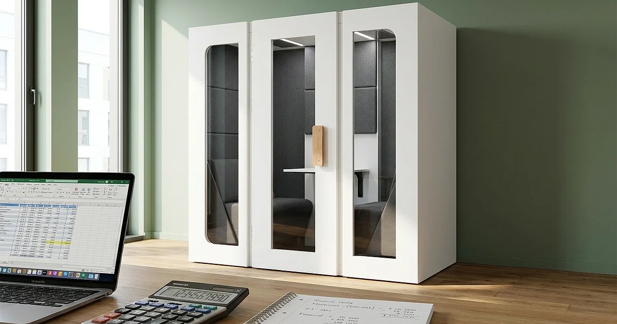 Cena kabiny akustycznej do biura — widełki netto 2026