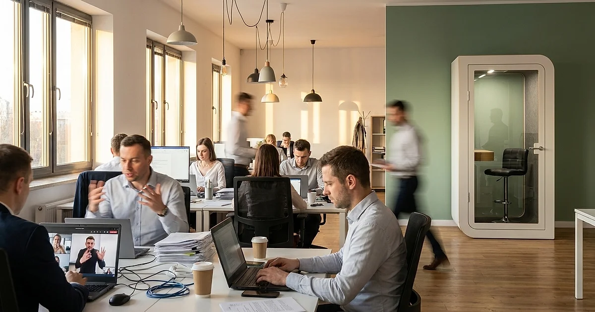 Ile naprawdę kosztuje hałas w Twoim biurze?