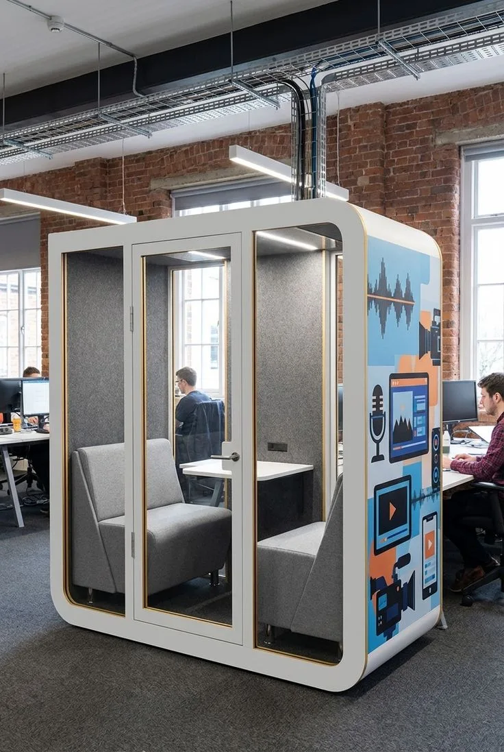 Kabina Duet w kreatywnym biurze